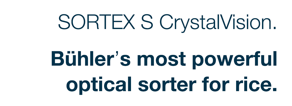 SORTEX S CrystalVision  Bühler s most powerful optical sorter for rice 
